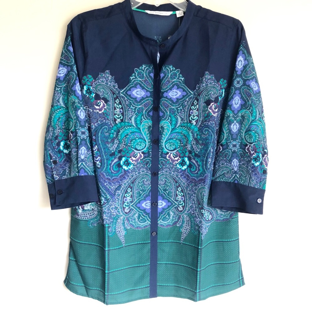 Isaac Mizrahi Live 3/4 Sleeve Tunic Size S